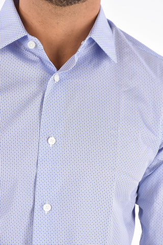 ZZEGNA Camicia Collo Francese Stampata