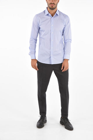 ZZEGNA Camicia Collo Francese Stampata