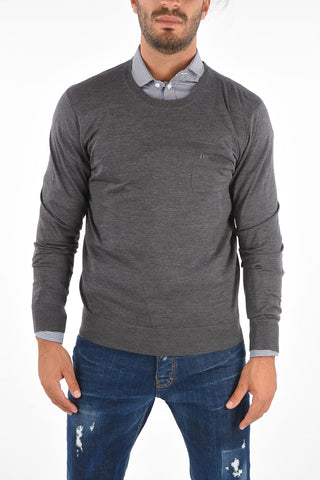 Crewneck Sweater with Pocket