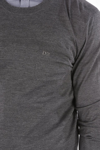 Crewneck Sweater with Pocket