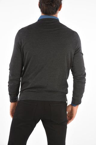 EZ LUXURY wool and silk round neck 