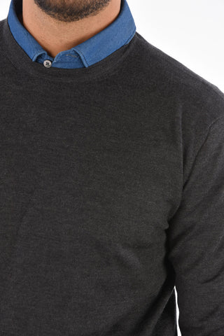 EZ LUXURY wool and silk round neck 