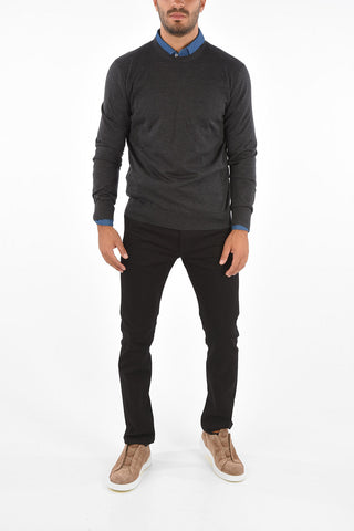 EZ LUXURY wool and silk round neck 
