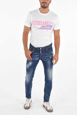 Distressed SKATER Slim Fit Jeans