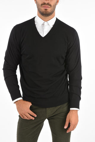 ZZEGNA Wool V-Neck Sweater