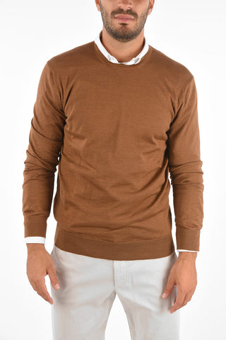 EZ LUXURY Cashmere and Silk Crew-Neck Sweater