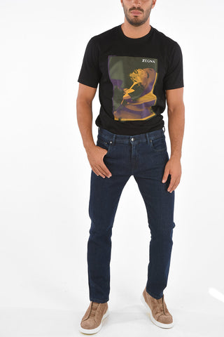 ZZEGNA 20cm Stretch Denim jeans