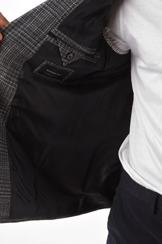 Silk Wool and Cashmere Prince of Wales Blazer
