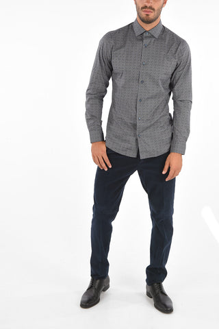 ZZEGNA Printed Slim Fit Shirt