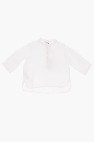 Flax mandarin collar shirt