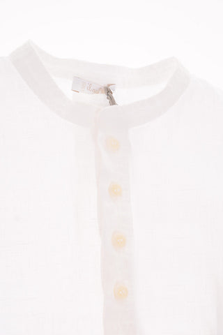 Flax mandarin collar shirt