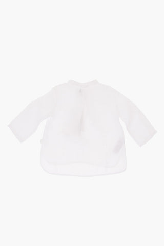 Flax mandarin collar shirt