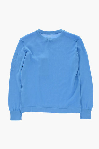 Cotton crew-neck sweater