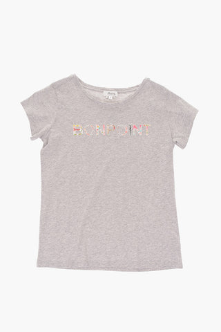 Embroidered crew-neck t-shirt
