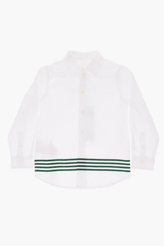 long sleeve shirt with striped detail