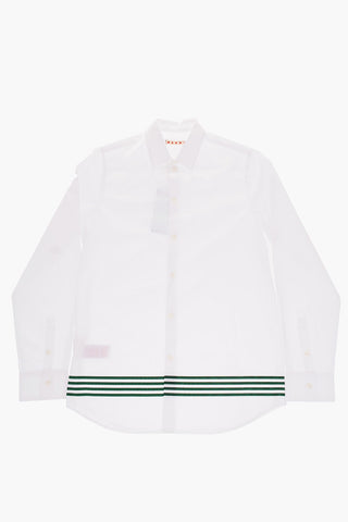long sleeve shirt with striped detail