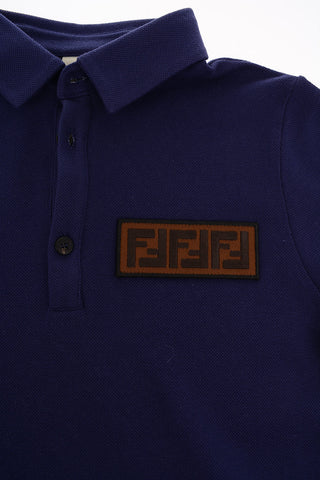 piquè cotton 3 button polo shirt