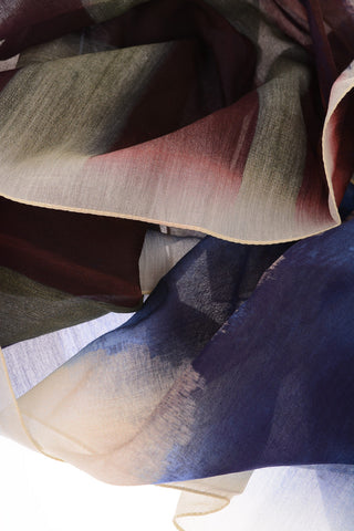 Foulard Multicolor in Cotone e Seta
