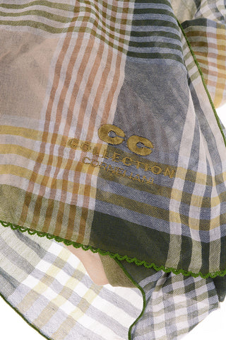 CC COLLECTION Plaid Cotton Scarf