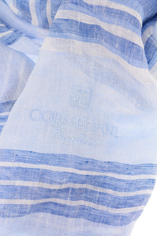 bayadere striped Linen and Silk Scarf