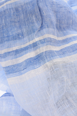 bayadere striped Linen and Silk Scarf