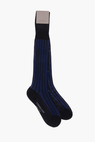 Ribbed Cotton Long Socks