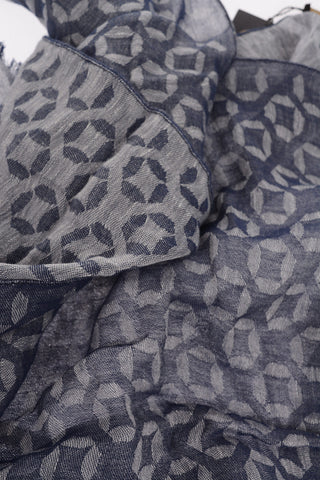 lane's net Linen and Cotton Scarf