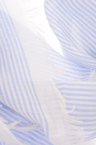 CC COLLECTION Foulard a Righe in Cotone e Lino