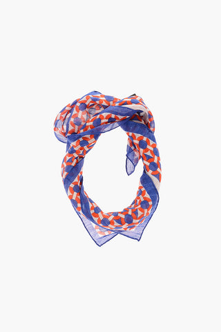 Geometric Patterned Square Foulard