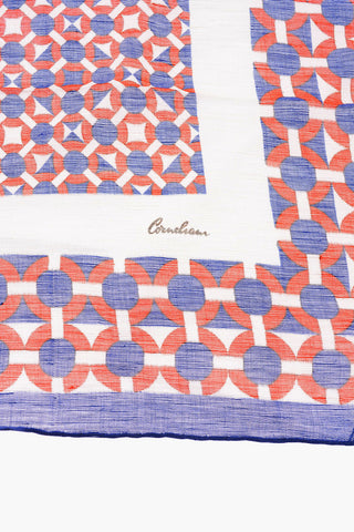 Geometric Patterned Square Foulard