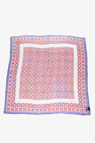 Geometric Patterned Square Foulard