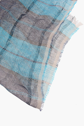madras Cotton and Linen Scarf