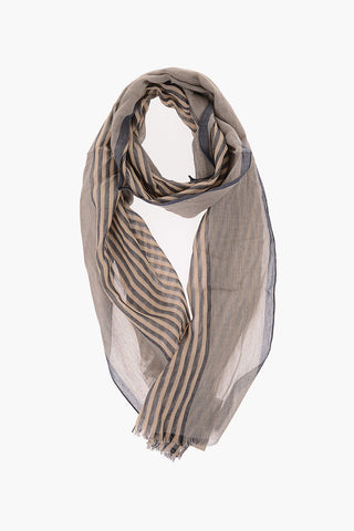CC COLLECTION Striped Cotton Foulard