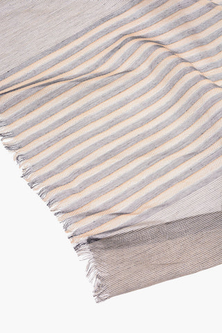 CC COLLECTION Striped Cotton Foulard