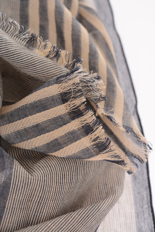 CC COLLECTION Striped Cotton Foulard