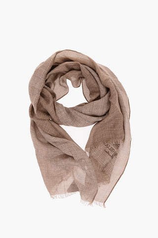 Foulard Hopsack in Lino Cotone e Cashmere