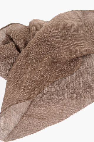 Foulard Hopsack in Lino Cotone e Cashmere