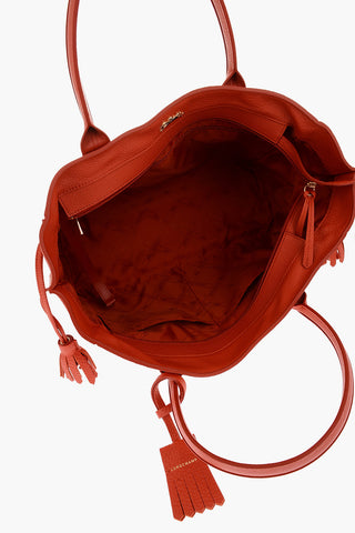 leather PENELOPE Double Handle Bag