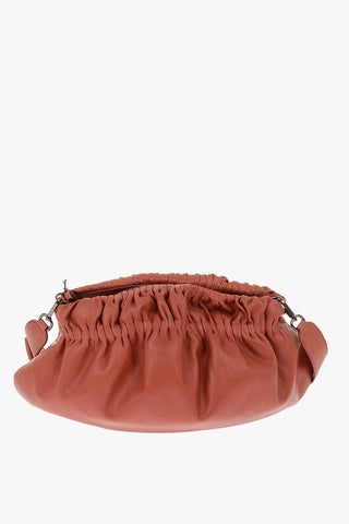 Borsa a Spalla in Nappa con Tracolla Removibile