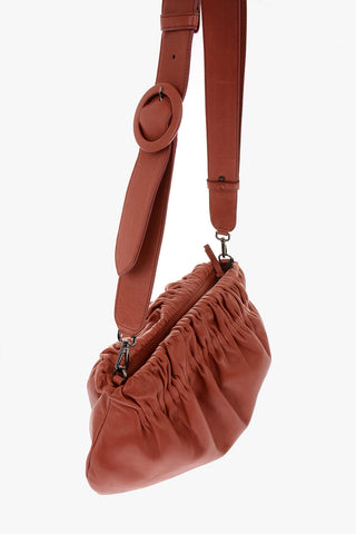 Borsa a Spalla in Nappa con Tracolla Removibile