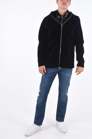 EMPORIO Maxi Embroidered Chenille Coat