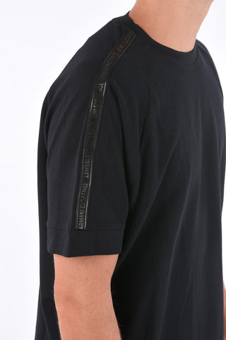 ARMANI EXCHANGE piquè cotton crew-neck t-shirt