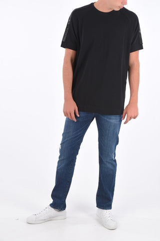 ARMANI EXCHANGE piquè cotton crew-neck t-shirt