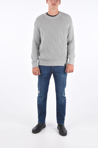 ARMANI EXCHANGE ribbed crewneck sweater