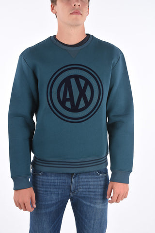 ARMANI EXCHANGE printed crewneck sweatshirt