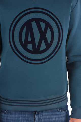 ARMANI EXCHANGE printed crewneck sweatshirt