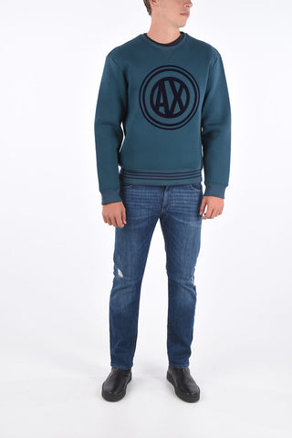 ARMANI EXCHANGE printed crewneck sweatshirt