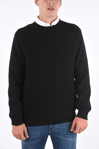 ARMANI EXCHANGE honeycomb crewneck sweater