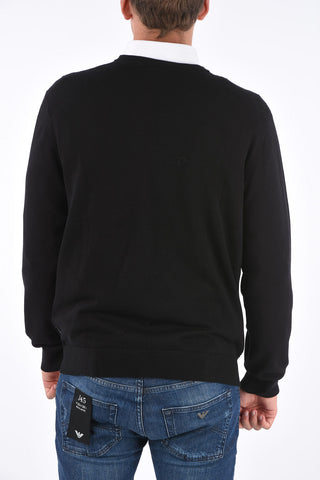 ARMANI EXCHANGE honeycomb crewneck sweater