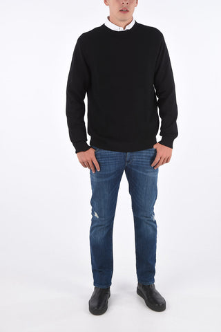 ARMANI EXCHANGE honeycomb crewneck sweater